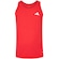 Camiseta Regata Masculina adidas Own The Run 3 Listras VERMELHO
