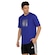 Camiseta Masculina adidas Manga Curta Estampada Tech Metallic AZUL