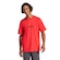 Camiseta Masculina adidas Manga Curta Logo Linear VERMELHO/PRETO