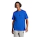 Camiseta Masculina adidas Manga Curta Small Logo AZUL/PRETO