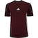 Camiseta Masculina adidas Manga Curta 3 Stripes VINHO/BRANCO