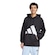 Blusa de Moletom Masculina com Capuz adidas Big Logo BRANCO/PRETO