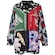Jaqueta Feminina Nylon Recanto Coqueiros Farm PRETO/VERDE CLA