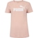 Camiseta Feminina Puma Manga Curta Essentials NO 1 Logo Tee S ROSA