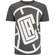 Camiseta do Los Angeles Clippers NBA Masculina Manga Curta Maxi Logo N897A CINZA MESCLA