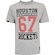 Camiseta do Houston Rockets NBA Masculina Color Year N927A CINZA MESCLA