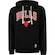 Blusão do Chicago Bulls NBA Masculino com Capuz Canguru N0641 PRETO