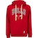 Blusão do Chicago Bulls NBA Masculino com Capuz Canguru N0641 VERMELHO