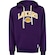 Blusão do Los Angeles Lakers NBA Masculino com Capuz Canguru N0644 ROXO
