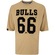 Camiseta do Chicago Bulls NBA Masculina Number Twill NB458 BEGE