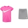 Conjunto Infantil Nike Dri-FIT Scoot Girls Camiseta + Short-Saia ROSA