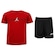 Conjunto Infantil Nike Jordan Bleine Mesh Camiseta + Bermuda VERMELHO/PRETO