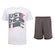 Conjunto Infantil Nike On The Move Boys Camiseta + Bermuda BRANCO