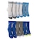 Kit 6 pares de Meias Nike Trophy Cano Médio Infantil AZUL