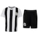 Kit de Uniforme do Santos Infantil Braziline Mini Craque Camiseta + Calção BRANCO/PRETO