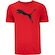 Camiseta Masculina Puma Manga Curta ESS Logo Poly VERMELHO