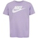 Camiseta Nike Sportswear Icon Futura Infantil ROXO CLARO