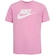 Camiseta Nike Sportswear Icon Futura Infantil ROSA CLARO