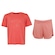 Conjunto Infantil Asics Camiseta + Short ROSA/ROSA CLA