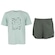 Conjunto Infantil Asics Camiseta + Short VERDE CLA/VERDE