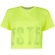 Blusa Cropped Feminina Vestem Trace Dry Fit AMARELO FLUOR