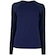Camiseta Manga Longa Estampada Feminina Oxer com Proteção Solar UV AZUL ESCURO