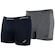 Kit de 2 Cuecas ASICS Boxer Sem Costura Adulto AZUL ESC/CINZA