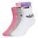 Kit de Meias adidas Ankle Linear Infantil 5 Pares ROSA/ROXO CLA