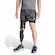 Bermuda adidas 2 Em 1 Own The Run Spray Dye Masculina CINZA ESCURO/PRETO