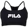 Top Fila Alça Train Elastic V Adulto PRETO