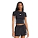 CAMISETA ADIDAS CROPPED 3 STRIPES PRETO/BRANCO