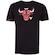 Camiseta do Chicago Bulls NBA Sneaker N0495 Masculina PRETO