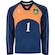 Camiseta do Palmeiras Goleiro Manga Longa Retrô 2000 Betel Masculina AZUL/LARANJA