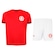 Kit de Uniforme do Internacional II Infantil Betel Camiseta + Calção VERMELHO/BRANCO