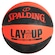 Bola de Basquete Spalding Lay-Up PRETO/LARANJA CLA