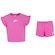 Conjunto Infantil Nike Baby Friends Blusa + Short ROSA