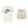 Conjunto Infantil Nike Youth Basic Camiseta + Bermuda BEGE