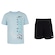 Conjunto Infantil Nike Sport Rhythm Camiseta + Bermuda AZUL/PRETO