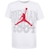 Camiseta Nike Jordan Throwback Juvenil BRANCO/CINZA CLARO