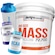 Kit Hipercalórico Big Size Mass 6kg Chocolate + BCAA 100g + Creatina 100g + Coqueteleira - BRN Foods Nao Se Aplica