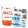 Size Mass BRN Foods - 3Kg + Whey Protein - Baunilha - 900g + Creatina - 100g + Coqueteleira NAO SE APLICA
