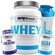 Kit Whey Protein BRN Foods  Morango - 900g + BCAA 100g + Creatina 100g + Coqueteleira NAO SE APLICA
