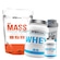 Size Mass BRN Foods - 3Kg + Whey Protein - Chocolate - 900g + Creatina - 100g + Coqueteleira Nao Se Aplica