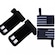 Munhequeiras YangFit Profissional 1 Par + Luva Hand Grip Couro - 1 Par CINZA