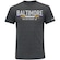 Camiseta First Down Baltimore Futebol Americano Masculina - Adulto CINZA ESCURO