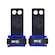 Hand Grip NC Extreme Pull Up em Couro Protetor Palmar 2 Furos - Adulto AZUL
