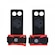 Hand Grip NC Extreme Pull Up em Couro Protetor Palmar 2 Furos - Adulto VERMELHO