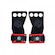 Hand Grip NC Extreme Pull Up Protetor Palmar 3 Furos - Adulto VERMELHO
