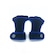 Luva NC Extreme Pull Up Protetor 4 Dedos - Adulto PRETO/AZUL