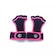 Luva NC Extreme Pull Up Protetor 4 Dedos - Adulto PRETO/ROSA